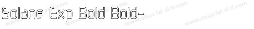Solane Exp Bold Bold字体转换